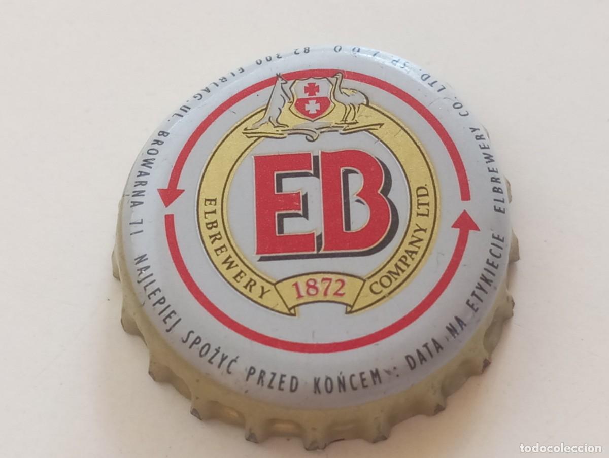 Coleccionismo de cervezas: Chapa tap&oacute;n corona de la cerveza polaca EB ELBREWERY COMPANY LTD. 1872