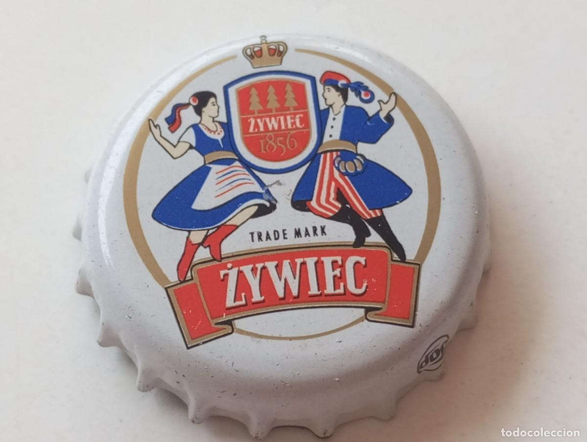 Coleccionismo de cervezas: Chapa tap&oacute;n corona de la cerveza polaca ZYWIEC 1856 - TRADE MARK