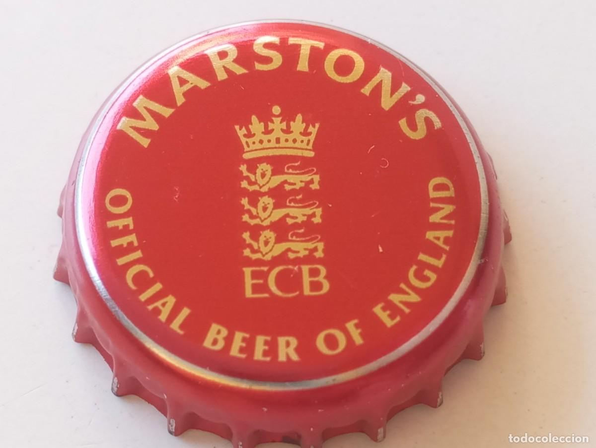 Coleccionismo de cervezas: Chapa tap&oacute;n corona de la cerveza inglesa MARSTON'S