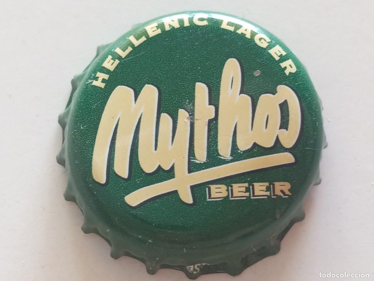 Coleccionismo de cervezas: Chapa tap&oacute;n corona de la cerveza griega MYTHOS BEER HELENIC LAGER