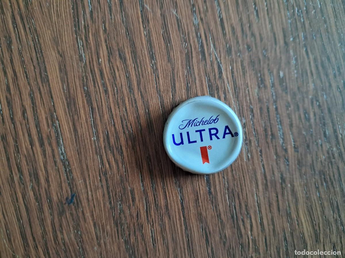 Coleccionismo de cervezas: chapa tap&oacute;n corona de cerveza de USA, Michelob ultra.