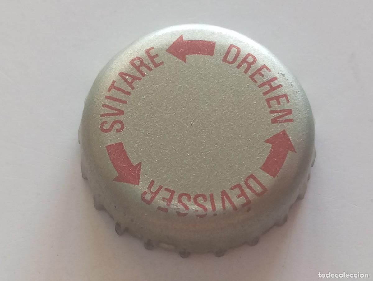 Coleccionismo de cervezas: Chapa tap&oacute;n corona de la cerveza suiza DENNER BIER (SVITARE-DREHEN-DEVISSER)