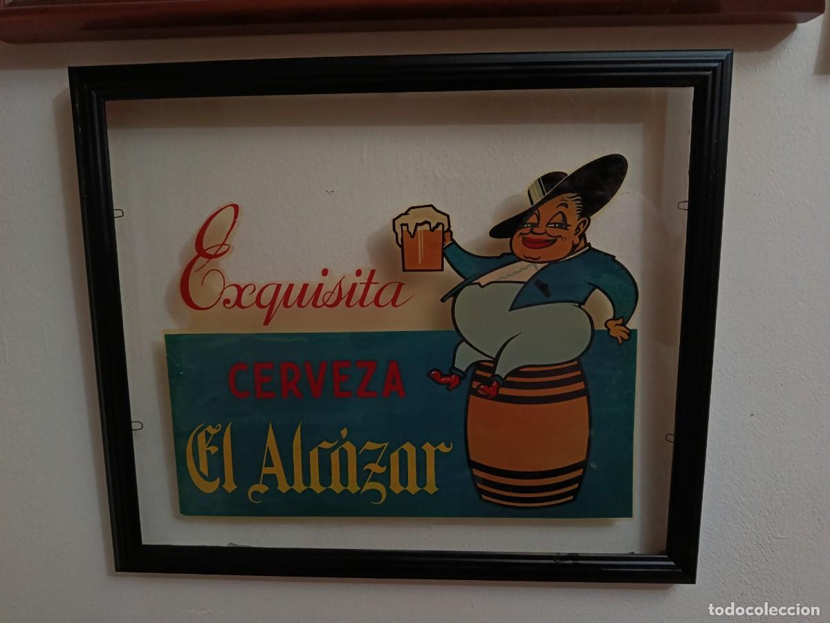 Coleccionismo de cervezas: CERVEZA EL ALCAZAR DE JAEN EXQUISITA. CRISTAL, ESPEJO.