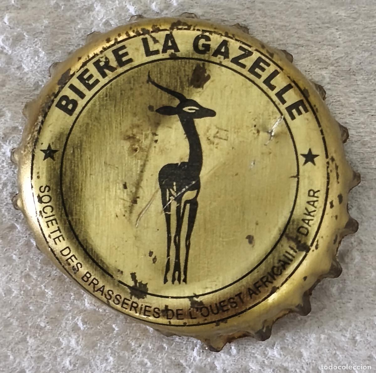 Coleccionismo de cervezas: CHAPA TAPON CORONA - BIERE LA GAZELLE - Senegal