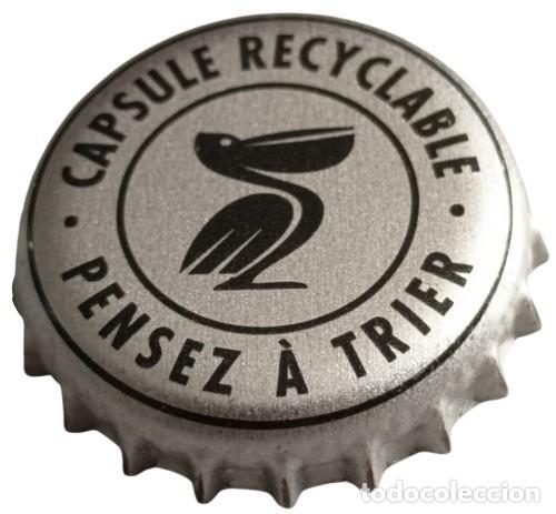 Coleccionismo de cervezas: Francia Capsule de Bi&egrave;re Beer Crown Cap Pelforth P&eacute;lican Recyclable Pensez &agrave; Trier RP962 tap&oacute;n coron