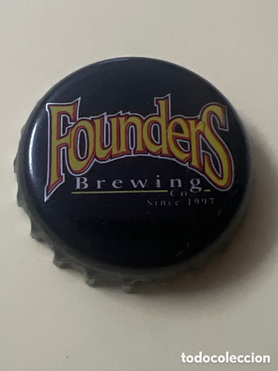 Coleccionismo de cervezas: V21. CHAPA CERVEZA - Founders Brewing Co. Since 1997