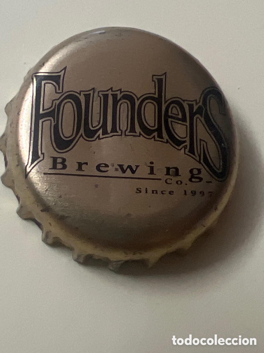 Coleccionismo de cervezas: V70/6. CHAPA CERVEZA - Founders Brewing Co. Since 1997- Estados Unidos