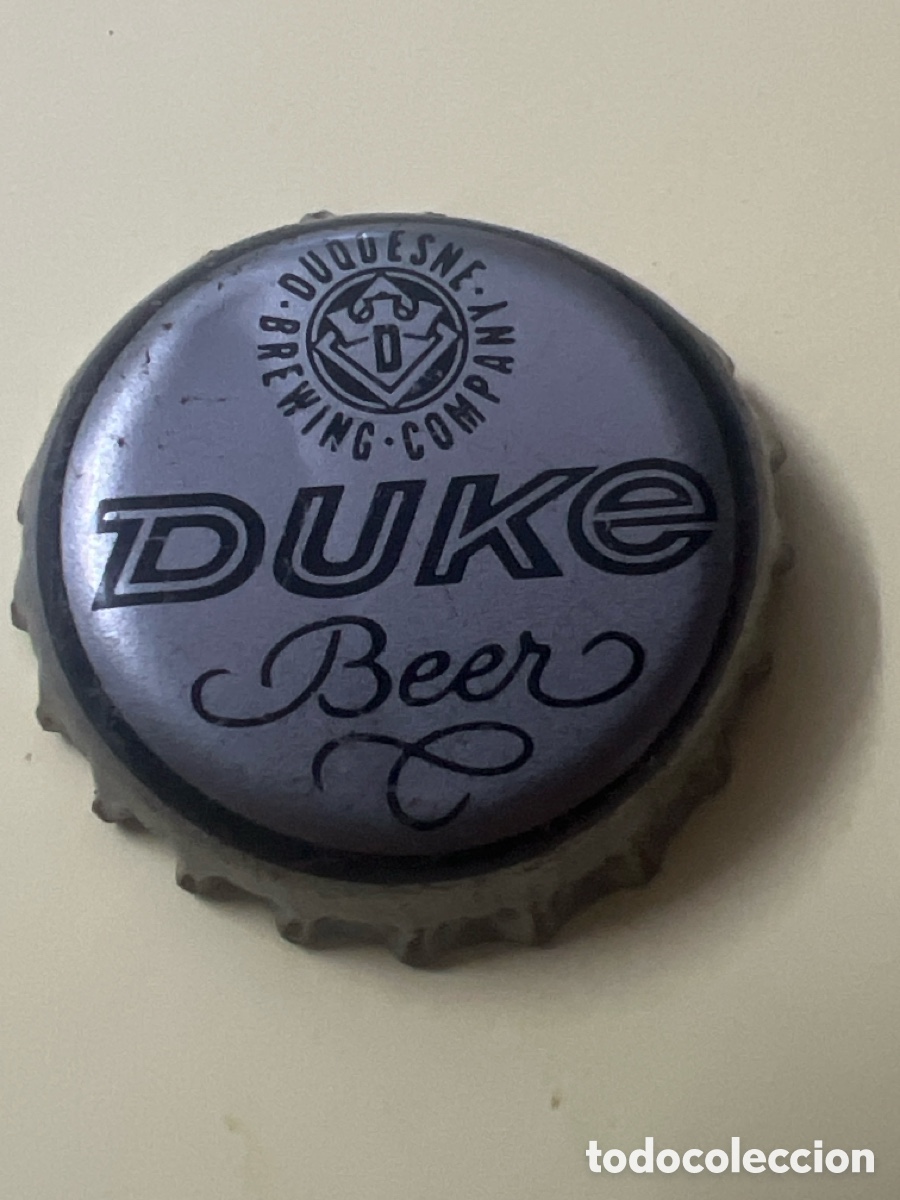 Coleccionismo de cervezas: E857. CHAPA CERVEZA - Estados Unidos - Duke Beer D Duquesne Brewing Company