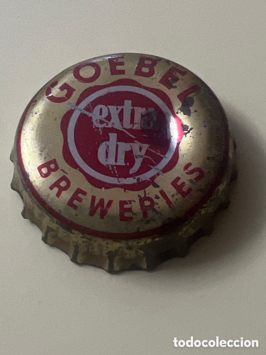 Coleccionismo de cervezas: E1026. CHAPA CERVEZA - Goebel Breweries Extra Dry - Estados Unidos - CON CORCHO