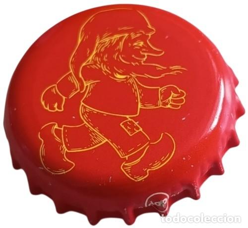 Coleccionismo de cervezas: Belgica Capsule de Bi&egrave;re Beer Crown Cap Chouffe rouge RP949 tap&oacute;n corona