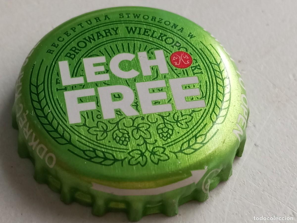 Coleccionismo de cervezas: Chapa tap&oacute;n corona de la cerveza polaca LECH FREE (odkrec kapsel - twist to open)