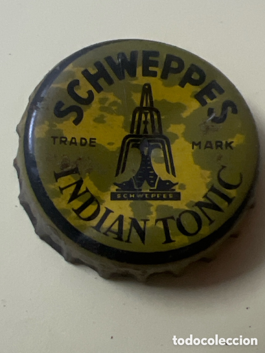 Coleccionismo de cervezas: T4/X125/E3. CHAPA T&Oacute;NICA ANTIGUA - SCHWEPPES INDIAN TONIC
