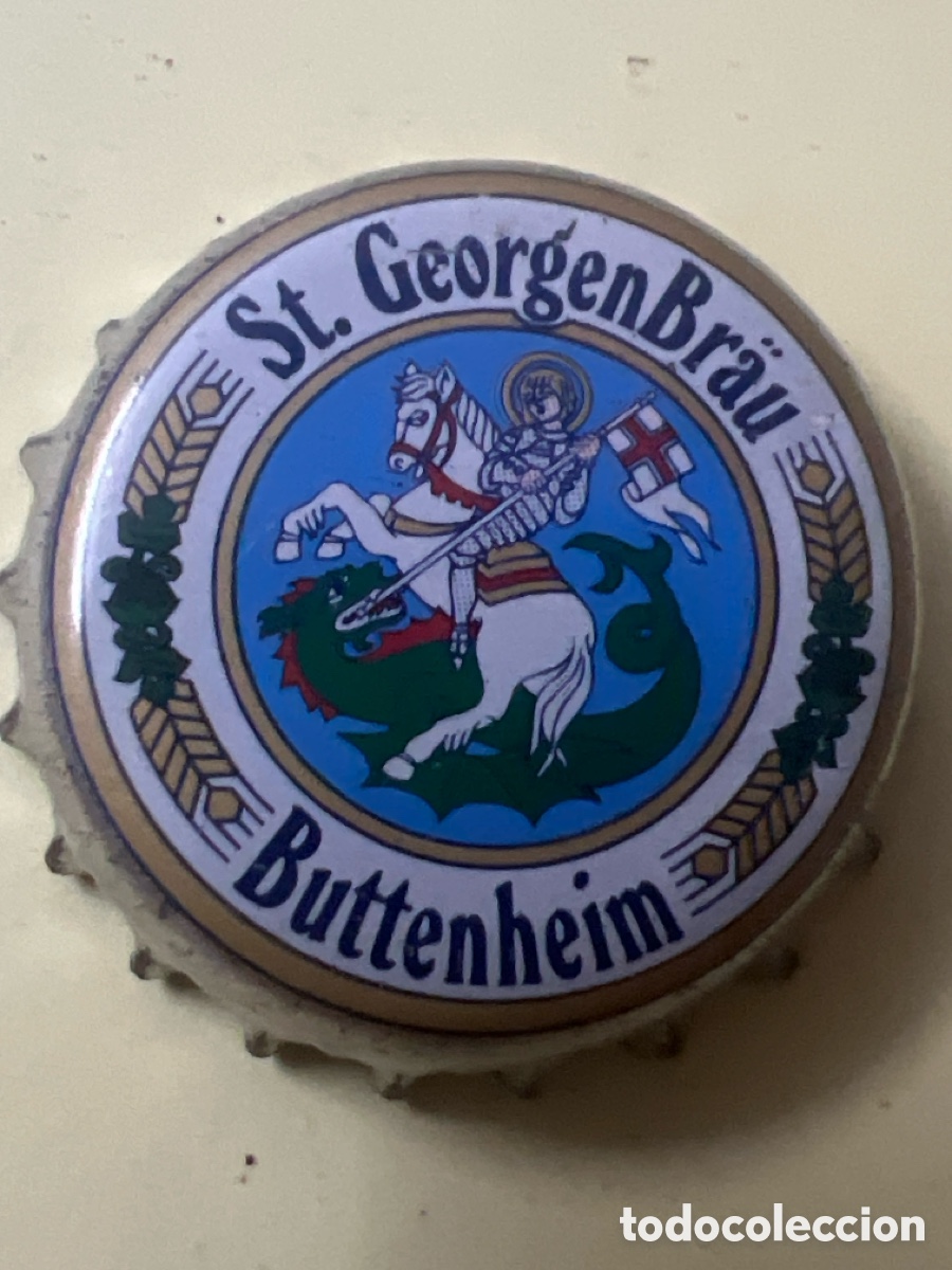 Coleccionismo de cervezas: T4/X125/H4. CHAPA CERVEZA - ST. GEORGENBR&Auml;U BUTTENHEIM