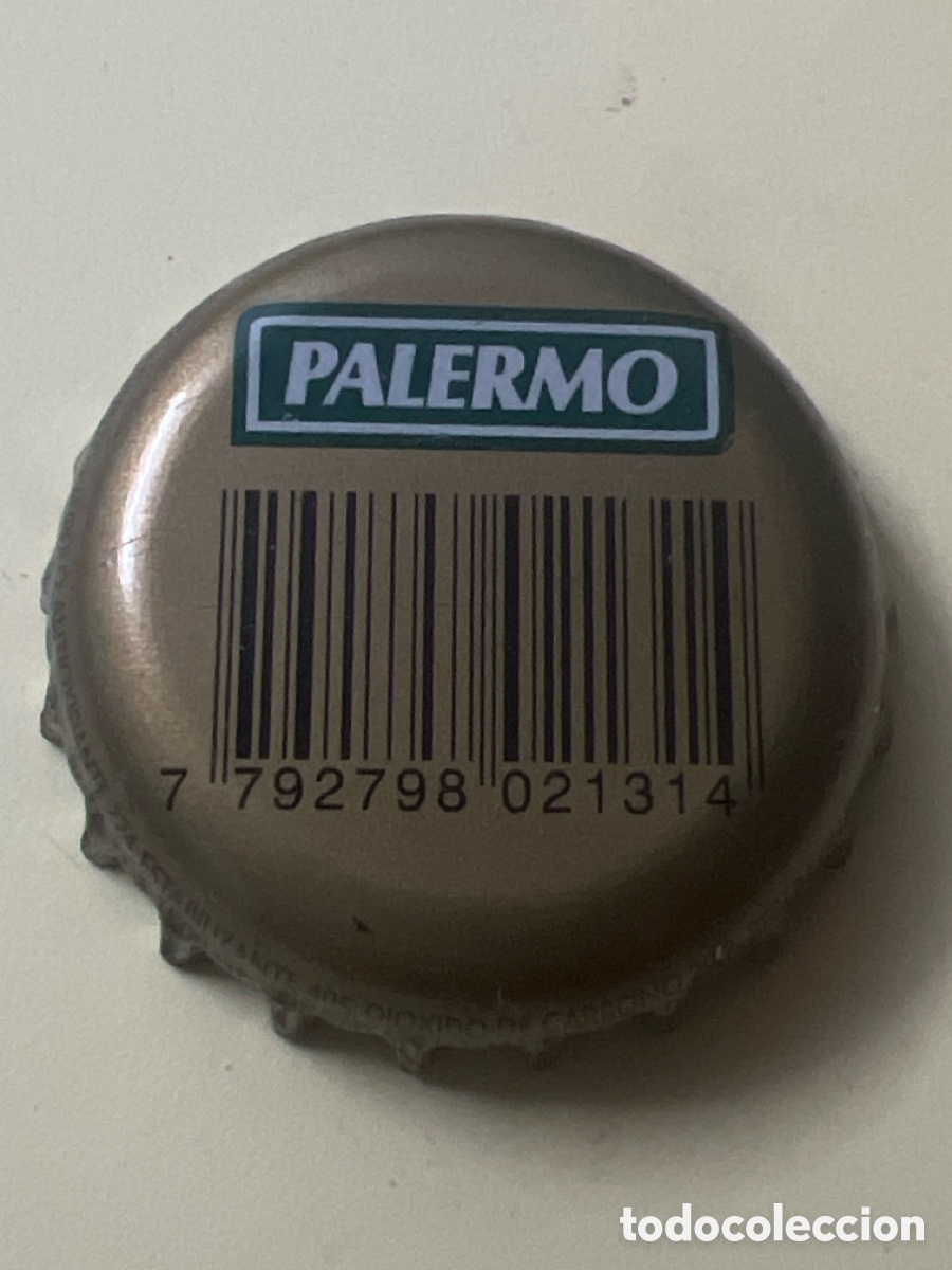 Coleccionismo de cervezas: T4/X127/D3. Chapa de cerveza PALERMO Argentina