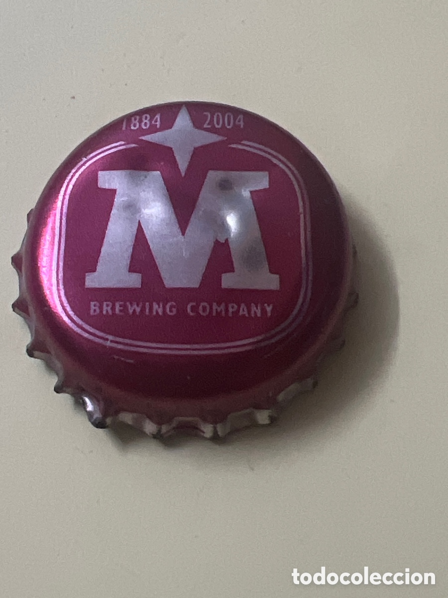 Coleccionismo de cervezas: T4/X127/E2. CHAPA CERVEZA - M Brewing Company 1884 2004 - ARGENTINA