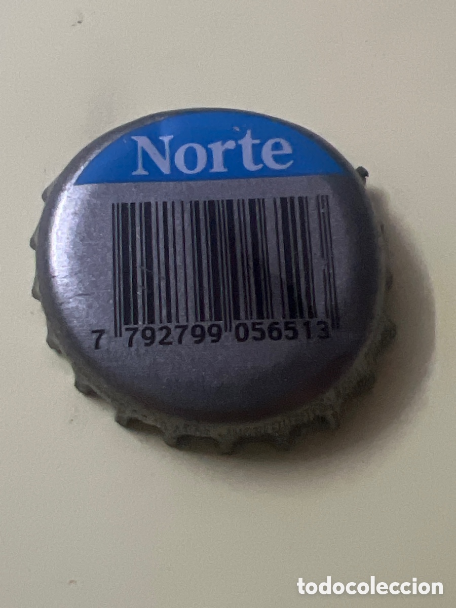 Coleccionismo de cervezas: T4/X127/F3. CHAPA CERVEZA - ARGENTINA - Norte 7 792799 056513