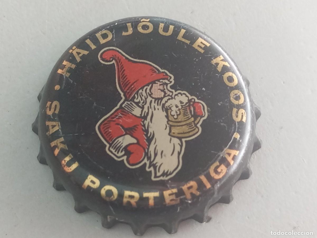 Coleccionismo de cervezas: Chapa tap&oacute;n corona de la cerveza estonia H&Auml;ID J&Ouml;ULE KOOS - SAKU PORTERIGA