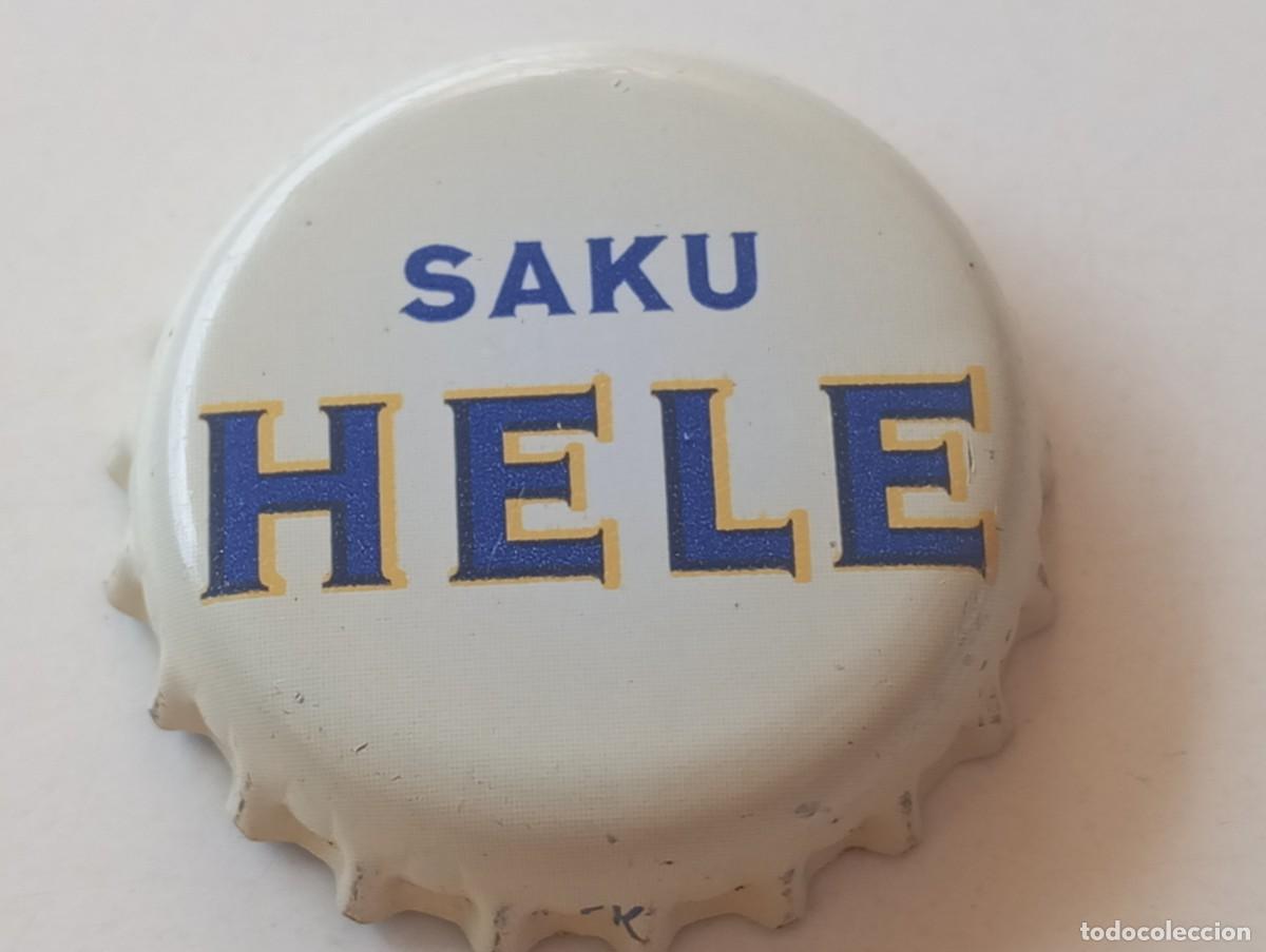Coleccionismo de cervezas: Chapa tap&oacute;n corona de la cerveza estonia SAKU HELE
