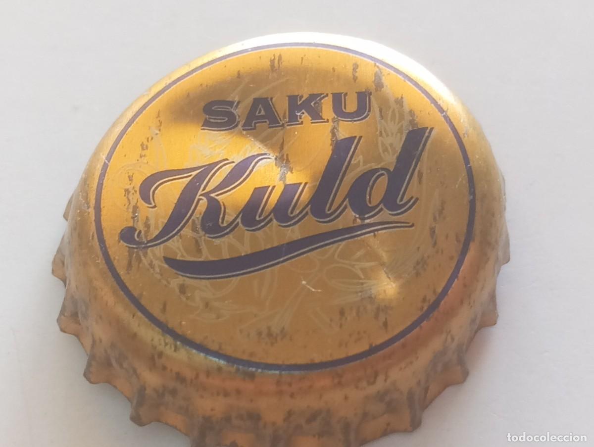 Coleccionismo de cervezas: Chapa tap&oacute;n corona de la cerveza estonia SAKU KULD
