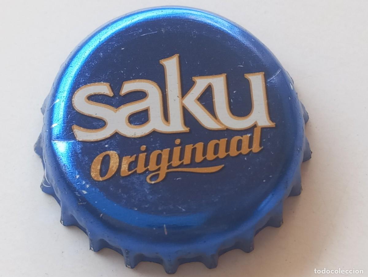 Coleccionismo de cervezas: Chapa tap&oacute;n corona de la cerveza estonia SAKU ORIGINAAL