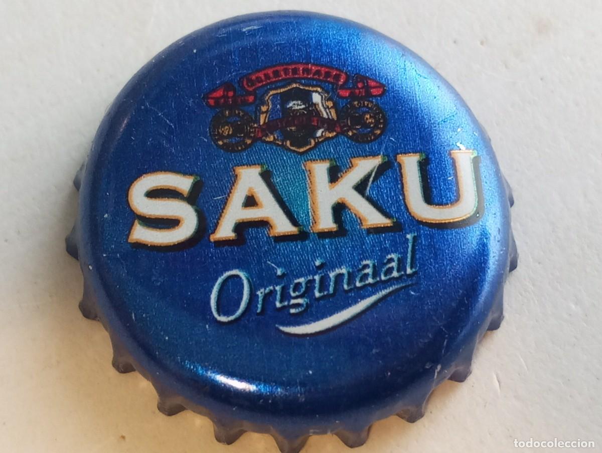 Coleccionismo de cervezas: Chapa tap&oacute;n corona de la cerveza estonia SAKU ORIGINAAL