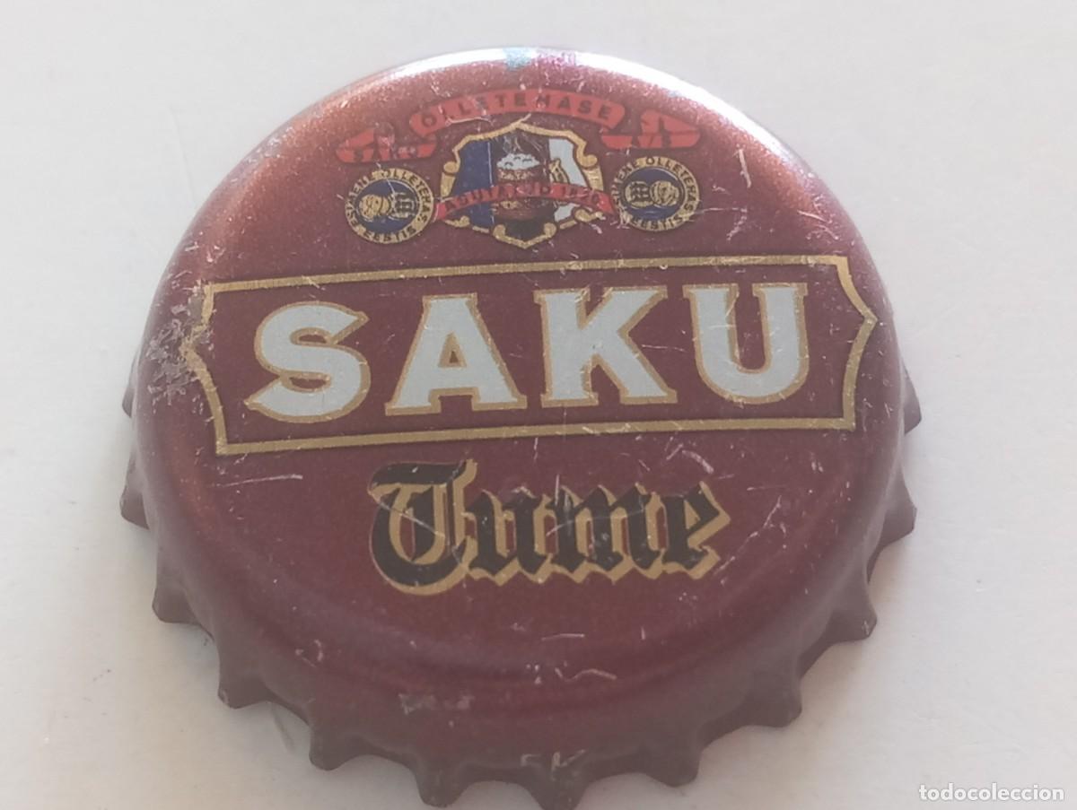 Coleccionismo de cervezas: Chapa tap&oacute;n corona de la cerveza estonia SAKU TUME