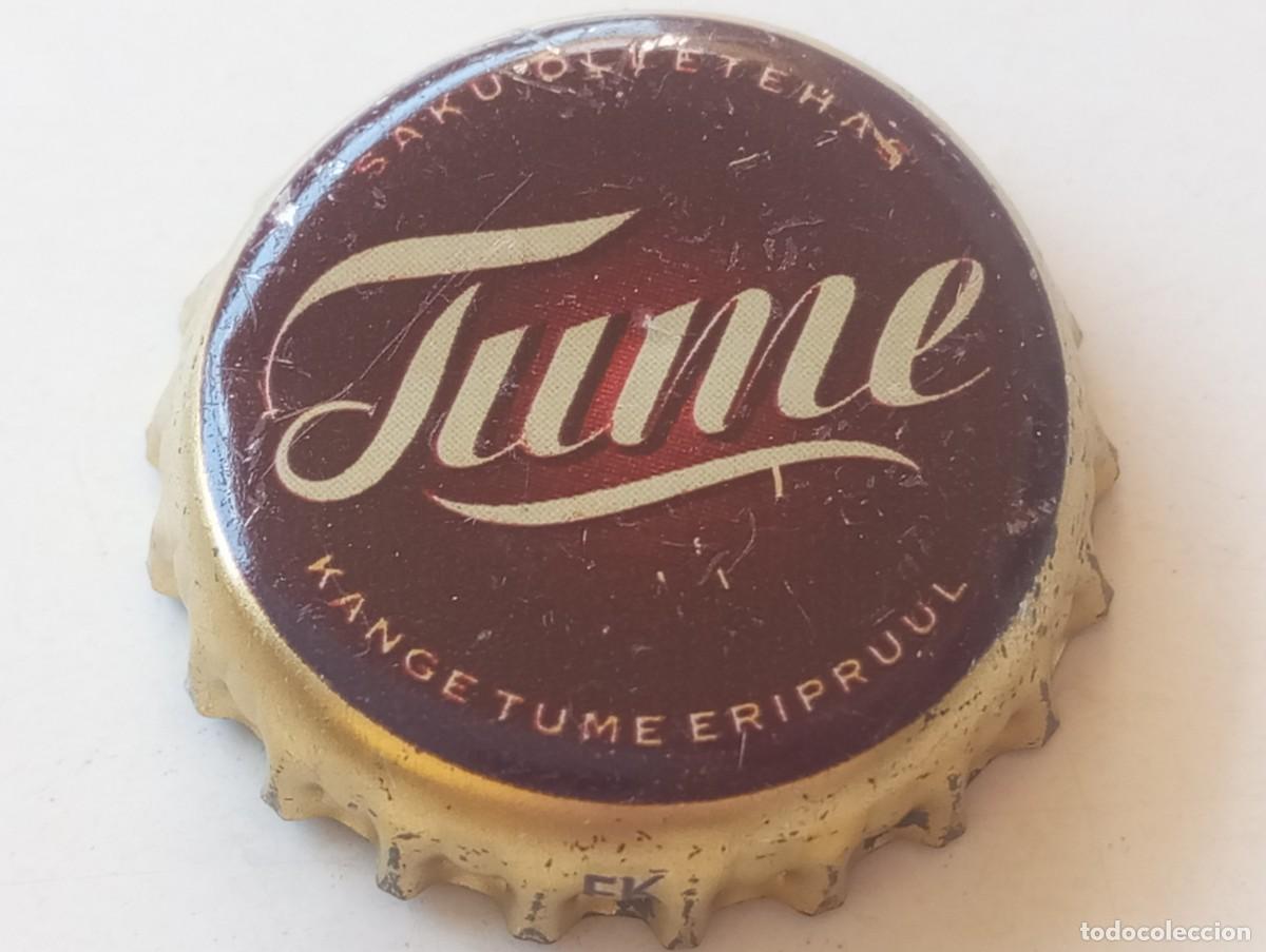 Coleccionismo de cervezas: Chapa tap&oacute;n corona de la cerveza estonia TUME SAKU &Otilde;LLETEHAS KANGETUME ERIPRUUL