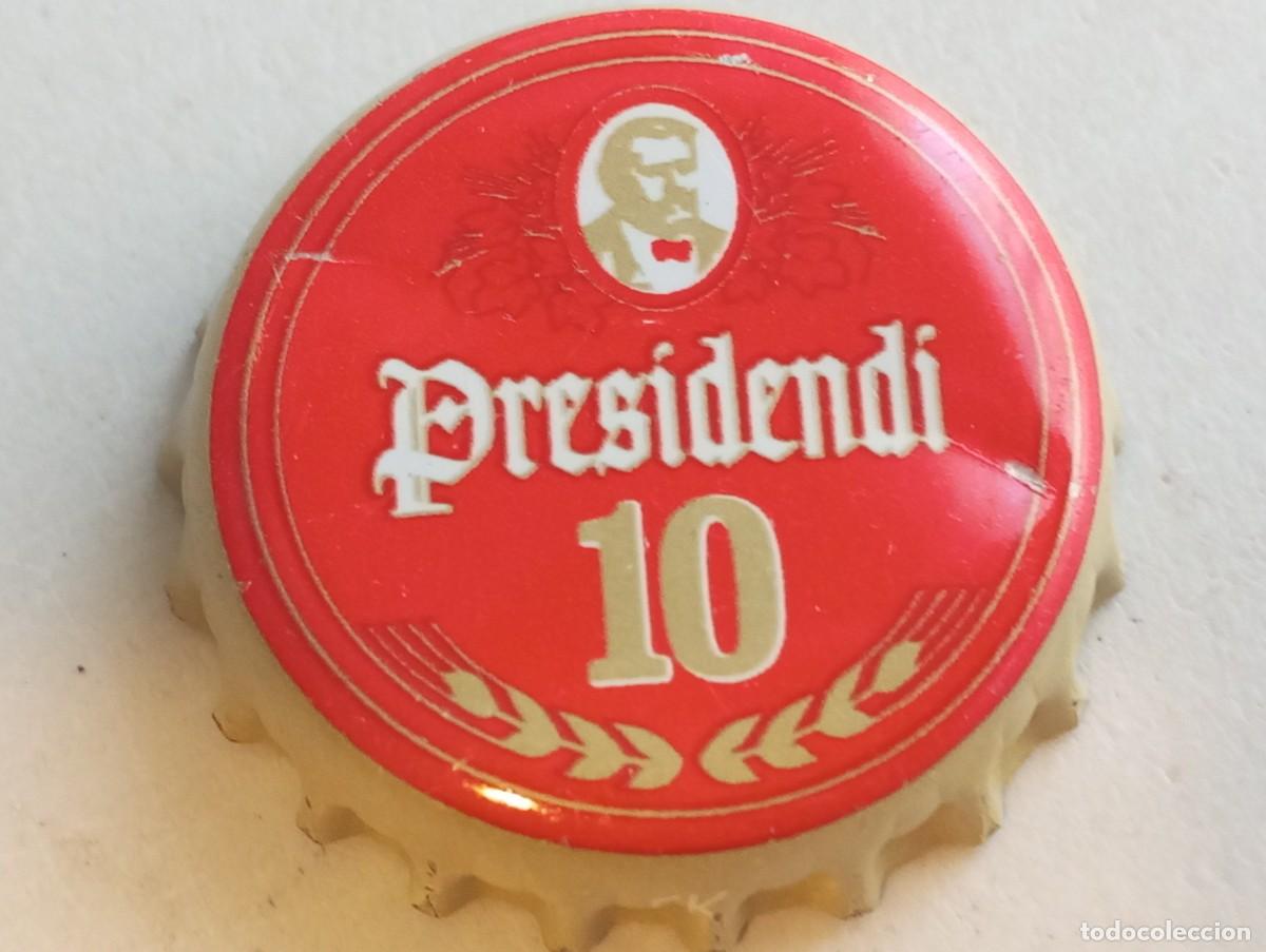 Coleccionismo de cervezas: Chapa tap&oacute;n corona de la cerveza estonia PRESIDENDI 10