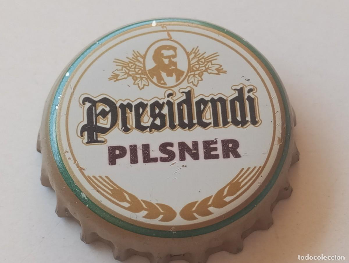 Coleccionismo de cervezas: Chapa tap&oacute;n corona de la cerveza estonia PRESIDENDI PILSNER