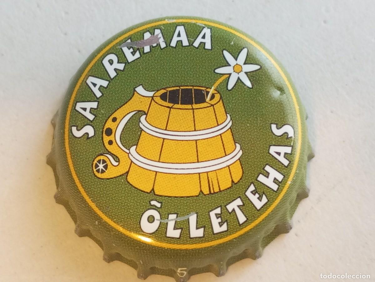 Coleccionismo de cervezas: Chapa tap&oacute;n corona de la cerveza estonia SAAREMAA OLLETEHAS