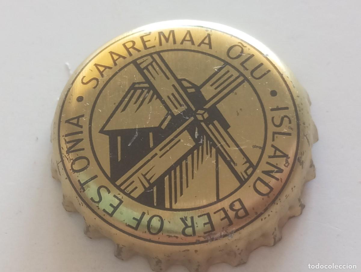 Coleccionismo de cervezas: Chapa tap&oacute;n corona de la cerveza estonia SAAREMAA OLU - ISLAND BEER OF ESTONIA