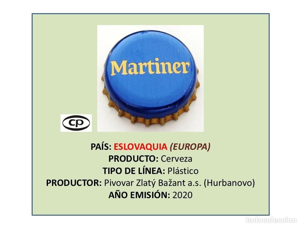 Coleccionismo de cervezas: TAPON CORONA CAPSULA CHAPA CERVEZA MARTINER (ESLOVAQUIA)