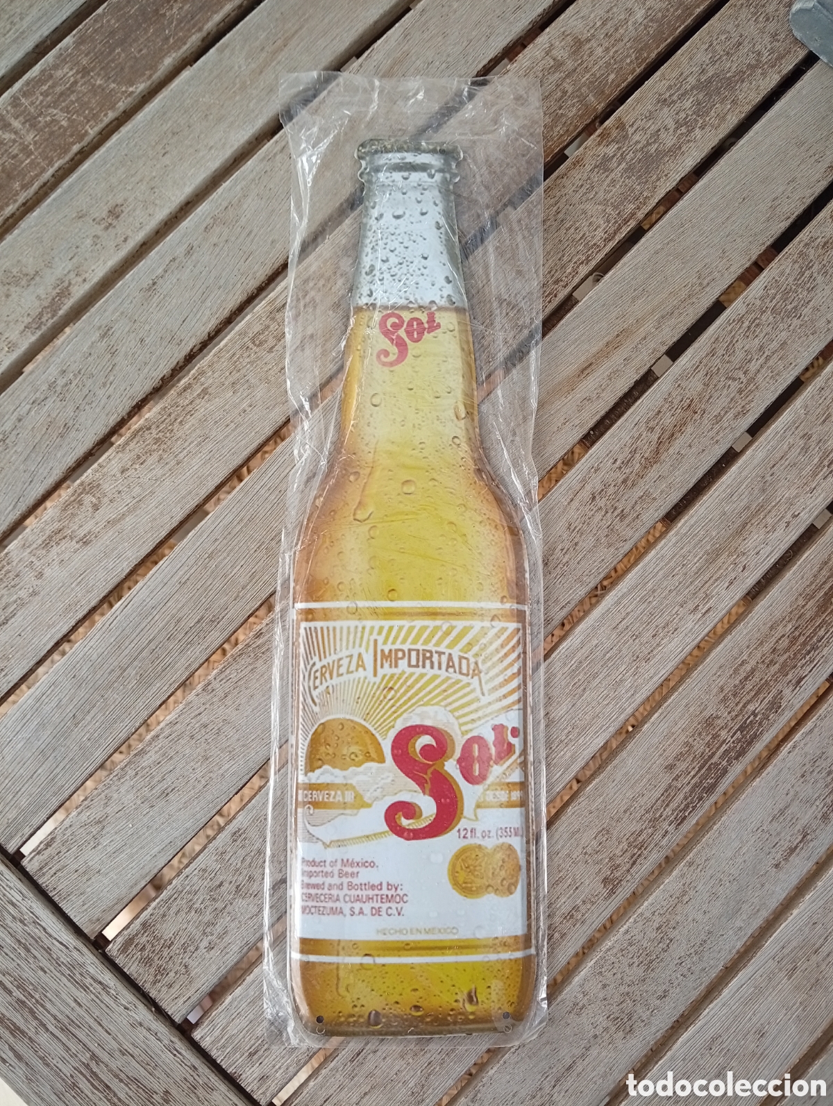 Coleccionismo de cervezas: CERVEZA SOL * CHAPA MET&Aacute;LICA, CARTEL