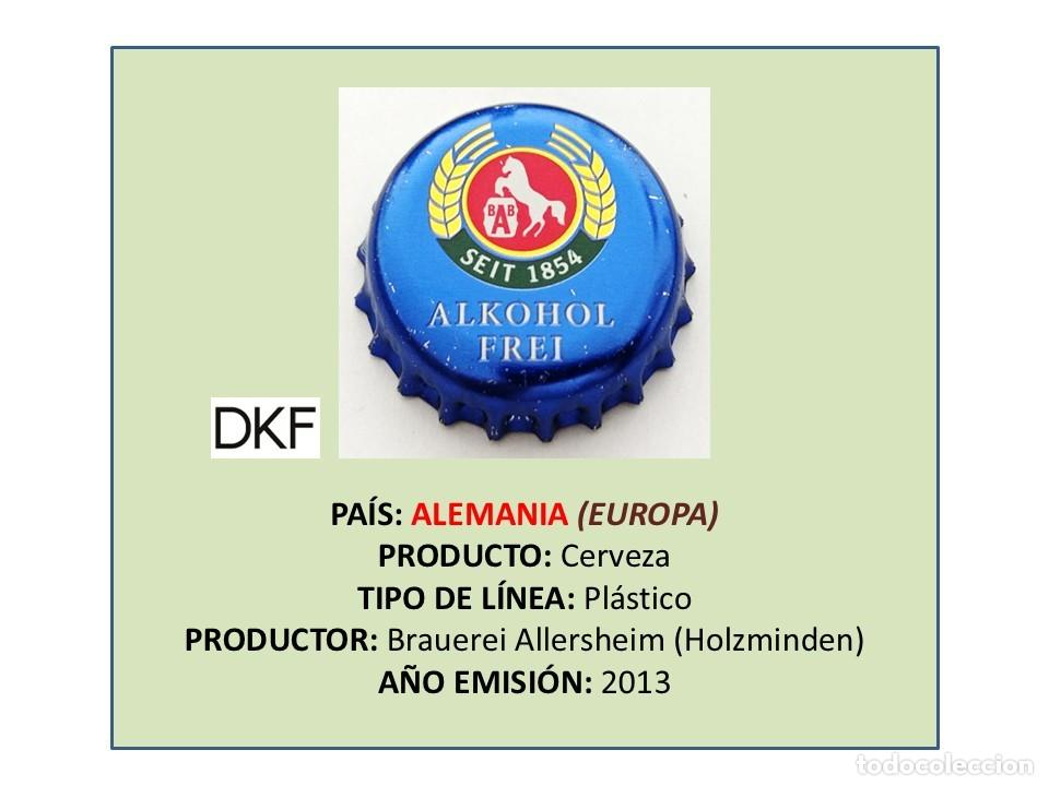 Coleccionismo de cervezas: TAPON CORONA CAPSULA CHAPA CERVEZA ALLERSHEIM ALKOHOL FREI (ALEMANIA)