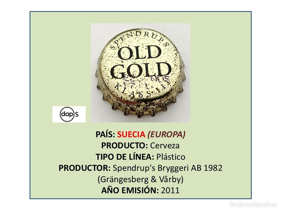 Coleccionismo de cervezas: TAPON CORONA CAPSULA CHAPA CERVEZA OLD GOLD (SUECIA)