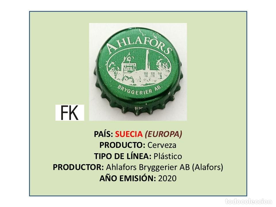Coleccionismo de cervezas: TAPON CORONA CAPSULA CHAPA CERVEZA AHLAFORS (SUECIA)