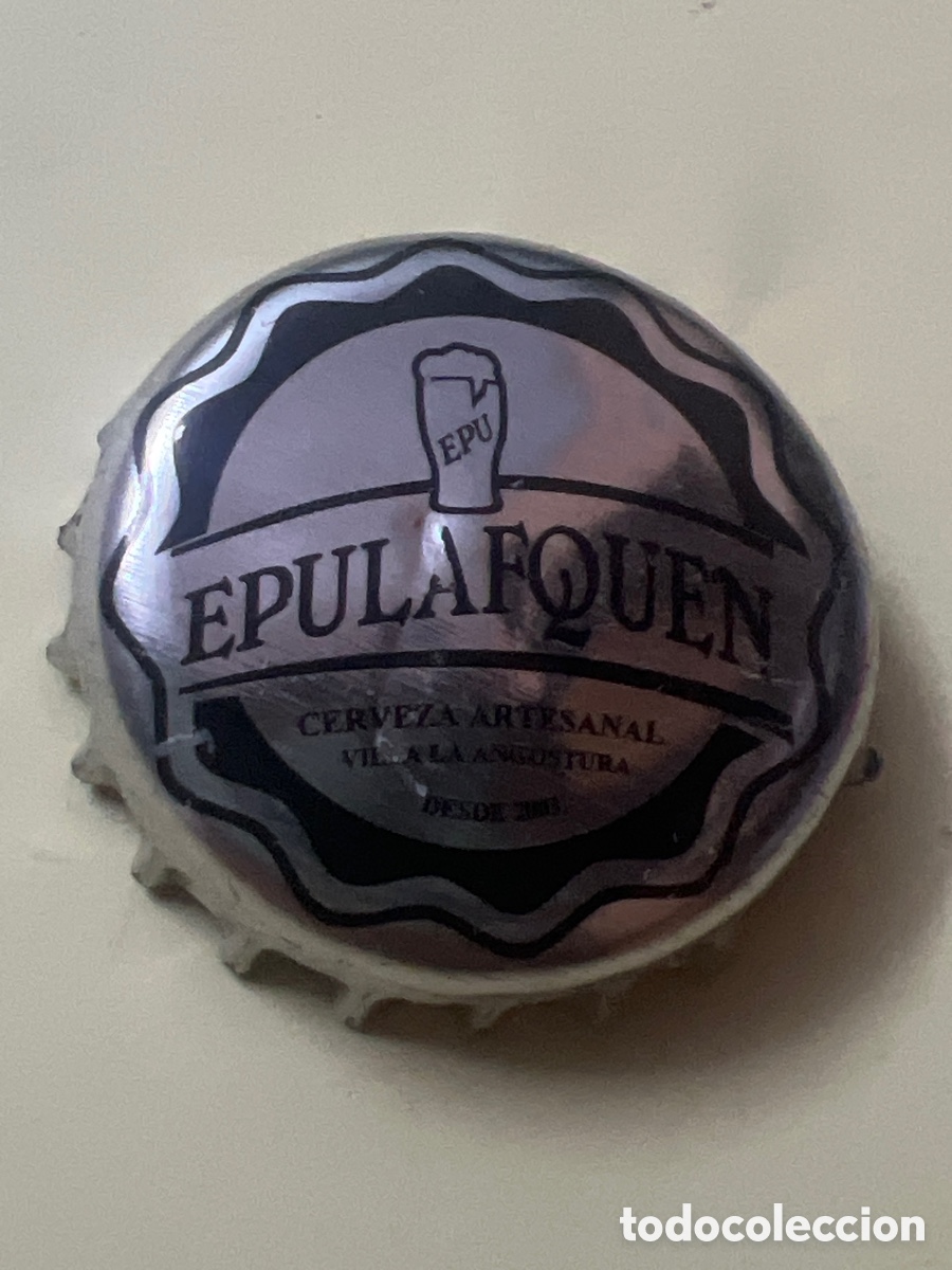 Coleccionismo de cervezas: T4/X128/D5. CHAPA CERVEZA - ARGENTINA - Epulafquen Cerveza Artesanal desde 2001 Villa La Angostura