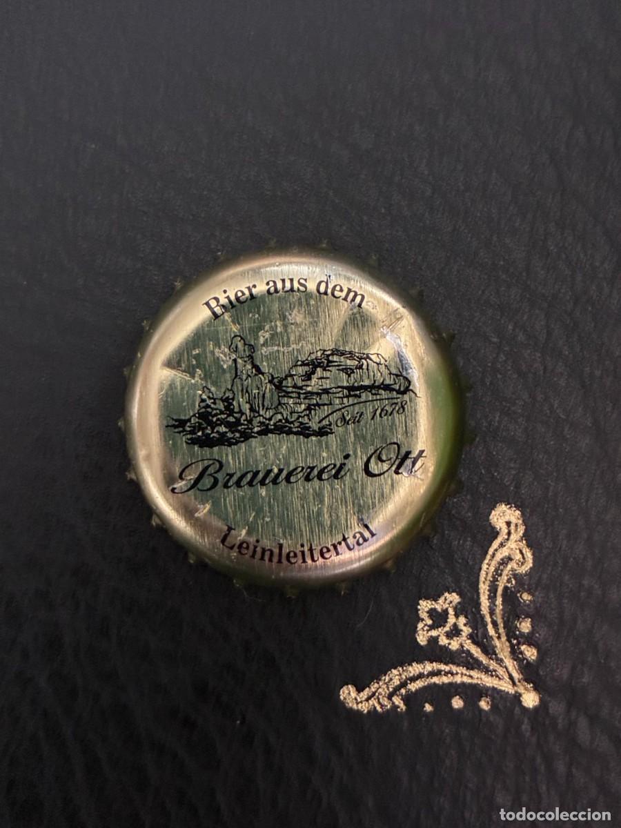 Coleccionismo de cervezas: Chapa de cerveza BRAUEREI OTT DORADA, BOTTLE CAP usada beer birra