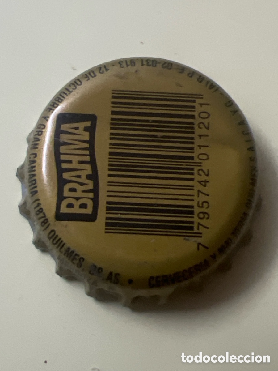 Coleccionismo de cervezas: T4/X128/F2. CHAPA CERVEZA - ARGENTINA -BRAHMA
