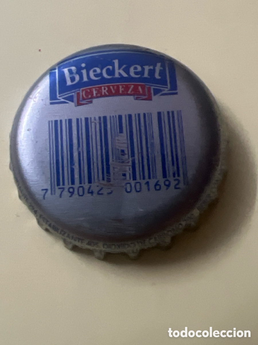Coleccionismo de cervezas: T4/X128/F5. CHAPA CERVEZA - ARGENTINA - Bieckert Cerveza 7 790425 001692