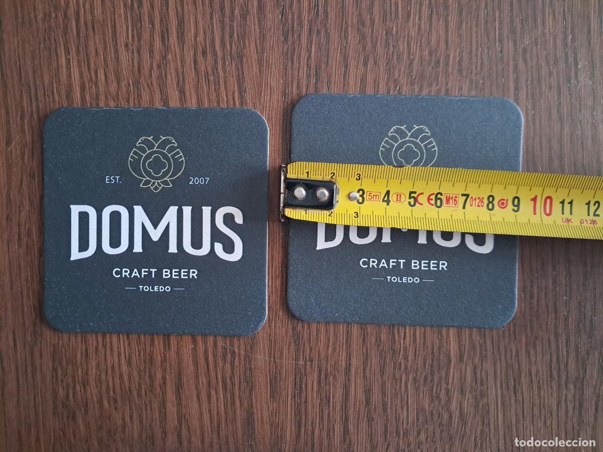 Coleccionismo de cervezas: posavasos de cerveza artesana, Domus, Toledo.