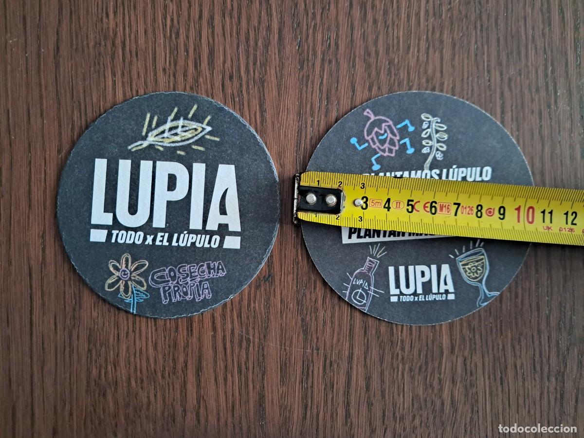 Coleccionismo de cervezas: posavasos de cart&oacute;n de cerveza, Lupia, estrella Galicia.