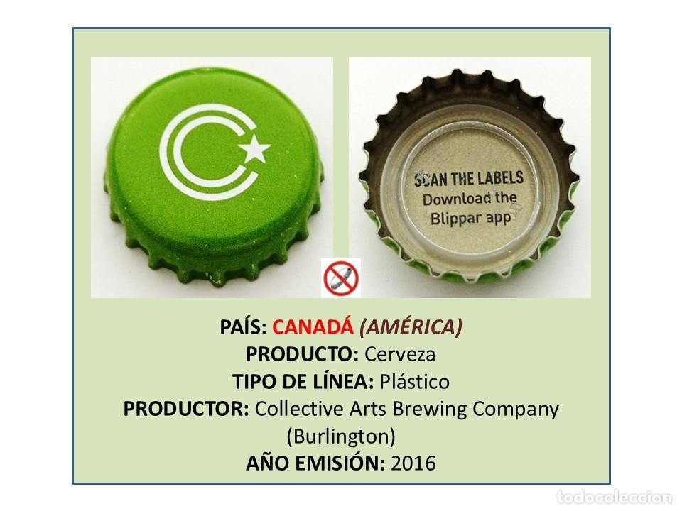 Coleccionismo de cervezas: TAPON CORONA CAPSULA CHAPA CERVEZA COLLECTIVE ARTS (CANAD&Aacute;)