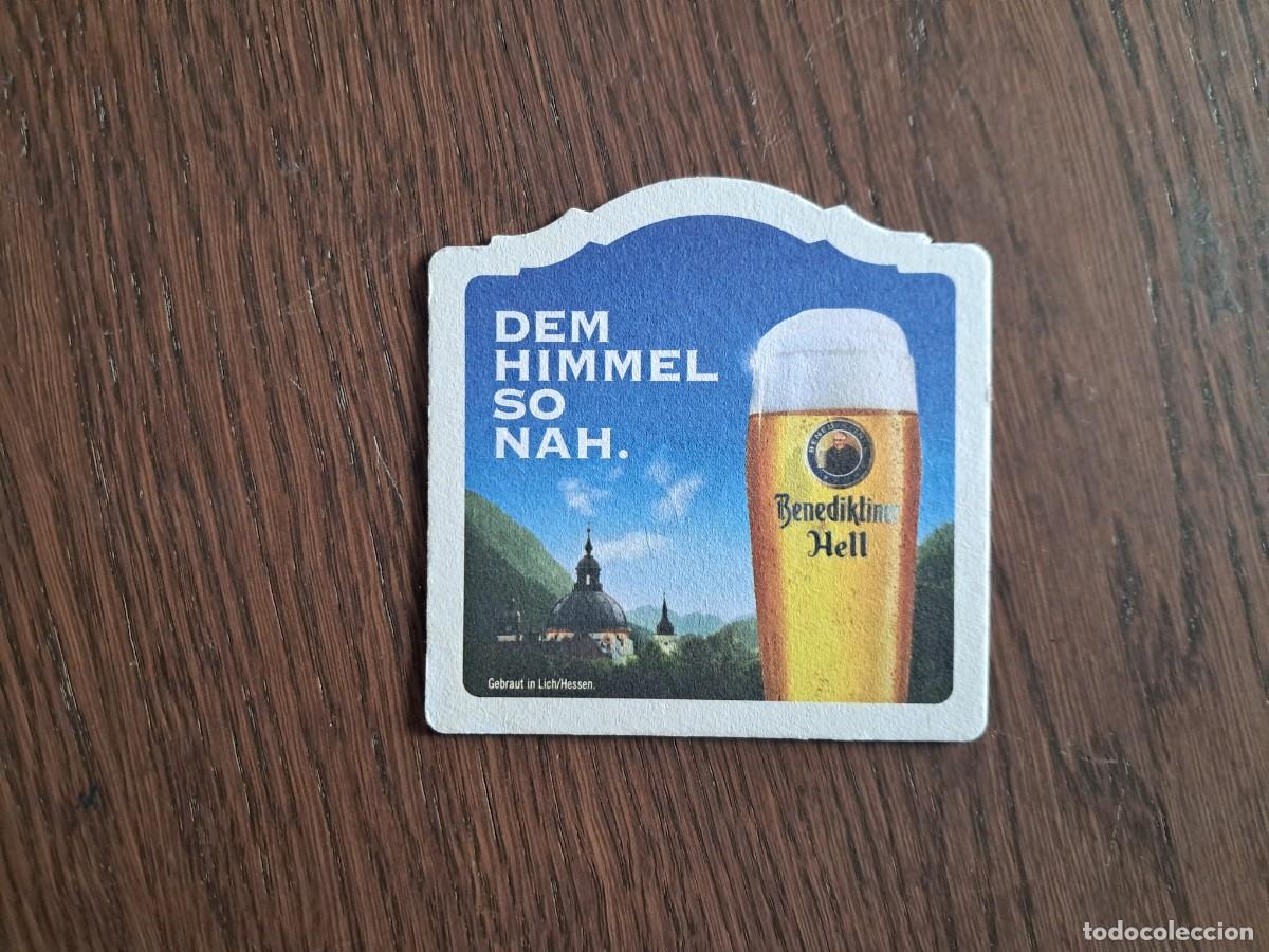 Coleccionismo de cervezas: posavasos de cerveza, benediktiner hell.