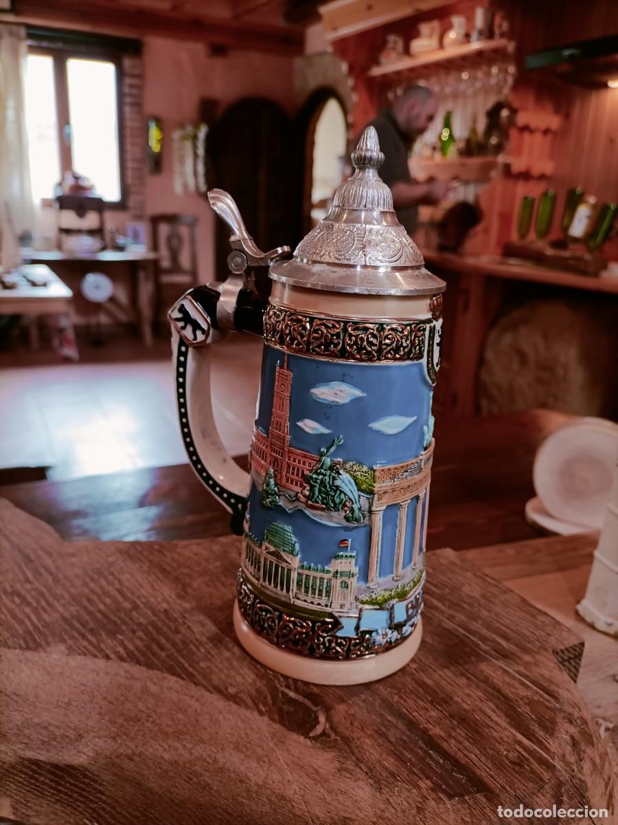 Coleccionismo de cervezas: Jarra cervecera alemana - Berlin (Puerta de Brandenburgo)