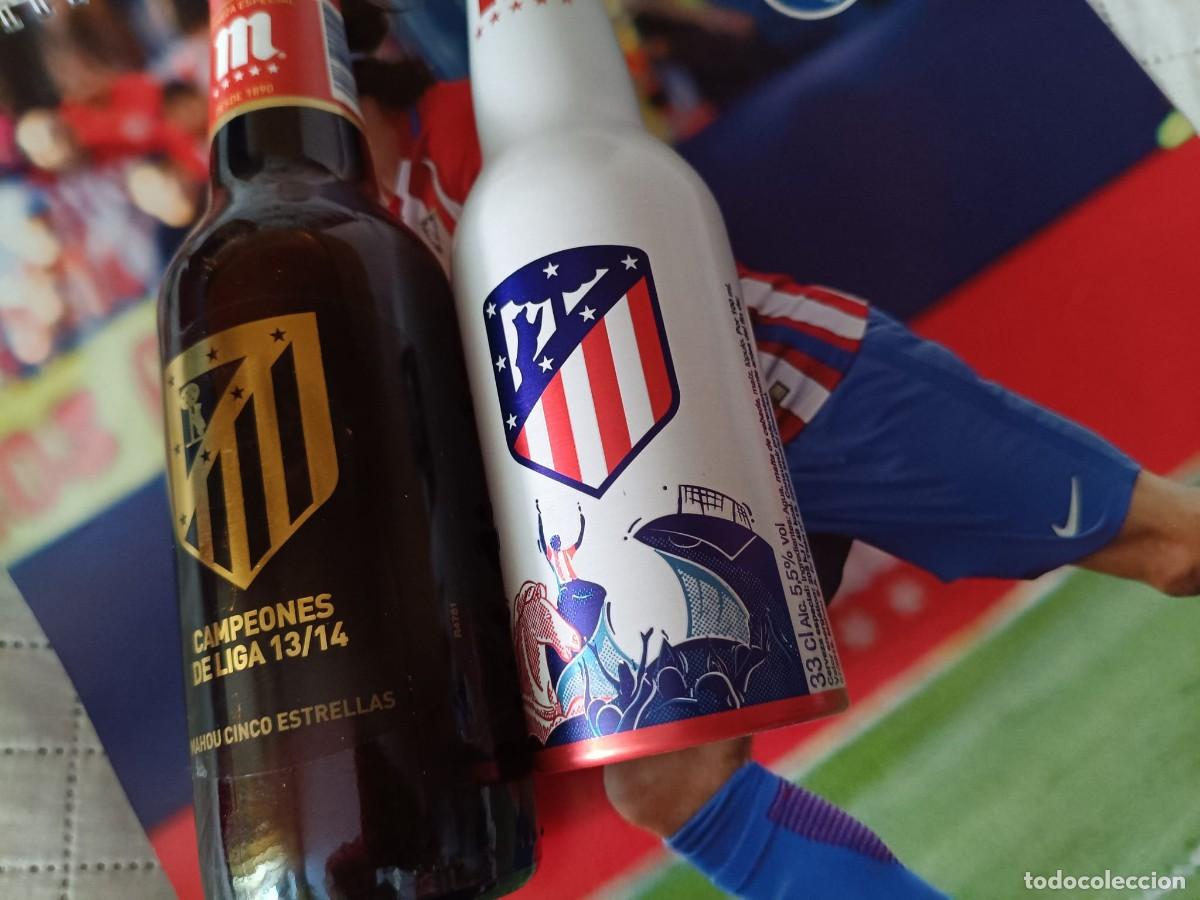 Coleccionismo de cervezas: Botella de Mahou del Atleti