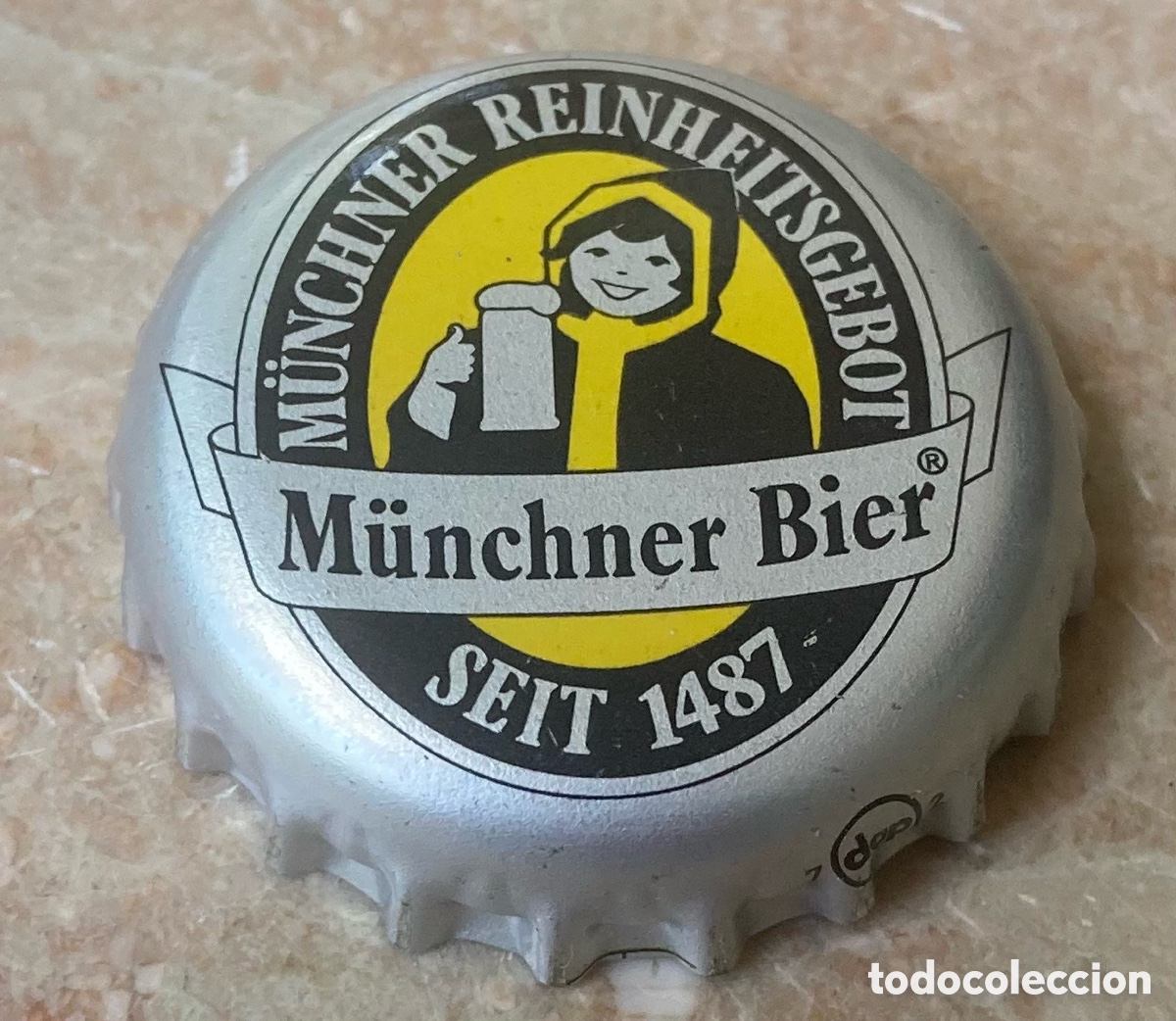Coleccionismo de cervezas: TAP&Oacute;N CORONA BOTTLE CAP BEER BIERE CHAPA CERVEZA M&Uuml;NCHNER (3). ALEMANIA.--LOTE N. 3355--CARMANJO