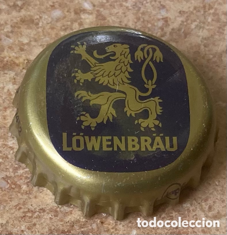 Coleccionismo de cervezas: TAP&Oacute;N CORONA BOTTLE CAP BEER BIERE CHAPA CERVEZA L&Ouml;WENBR&Auml;U. ALEMANIA.--LOTE N. 2822--CARMANJO