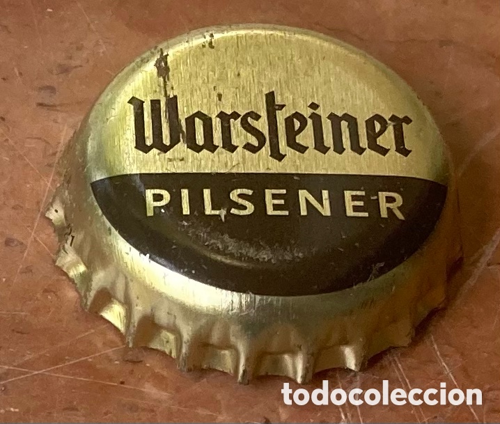 Coleccionismo de cervezas: CHAPA BOTTLE CAP TAP&Oacute;N CORONA BEER CERVEZA WARSTEINER PILSENER (4). ALEMANIA--LOTE N. 1833--CARMANJO