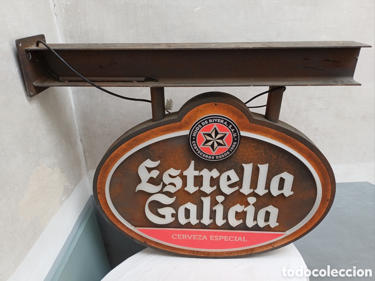 Coleccionismo de cervezas: Letrero luminoso Estrella Galicia
